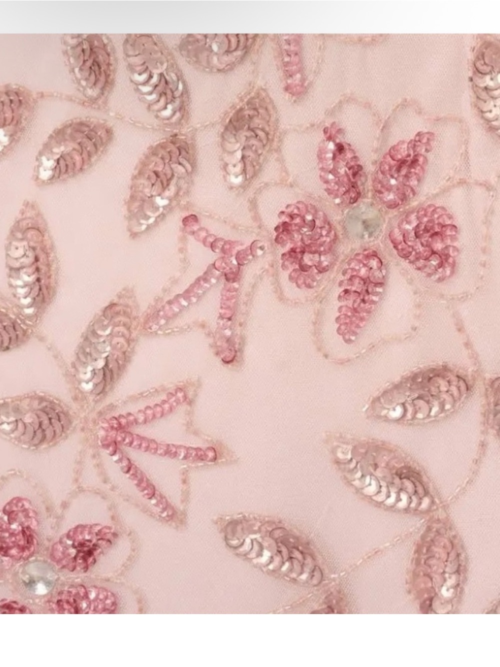 Adrianna Papell Blush Pink Beaded Gown Size 16 NWT Formal Evening Dress MOB GALA - Picture 5 of 16
